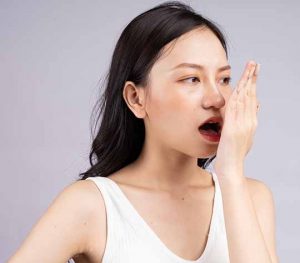 bad breath due to mouth breathing